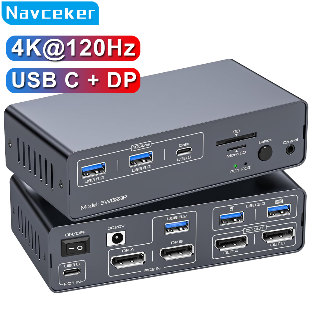 Docking Station Dual Monitor Dp Hdmi - Stasiun Docking Switch KVM USB C