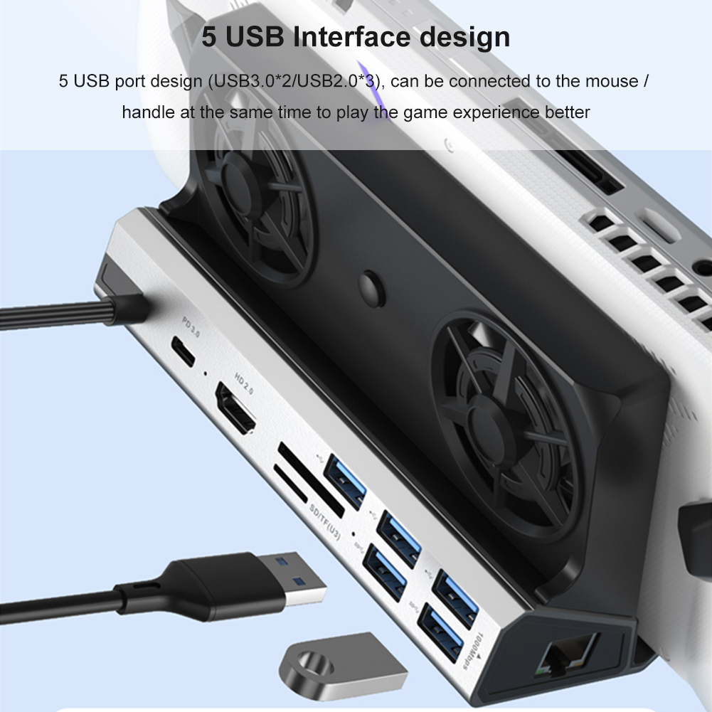 Usb C Dock With 100W Pd - Dock Console Hub 4K 60Hz USB