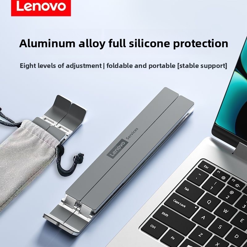 Laptop Stand Dock Aluminum - Penyangga Laptop Portabel Lenovo, Penyangga Komputer