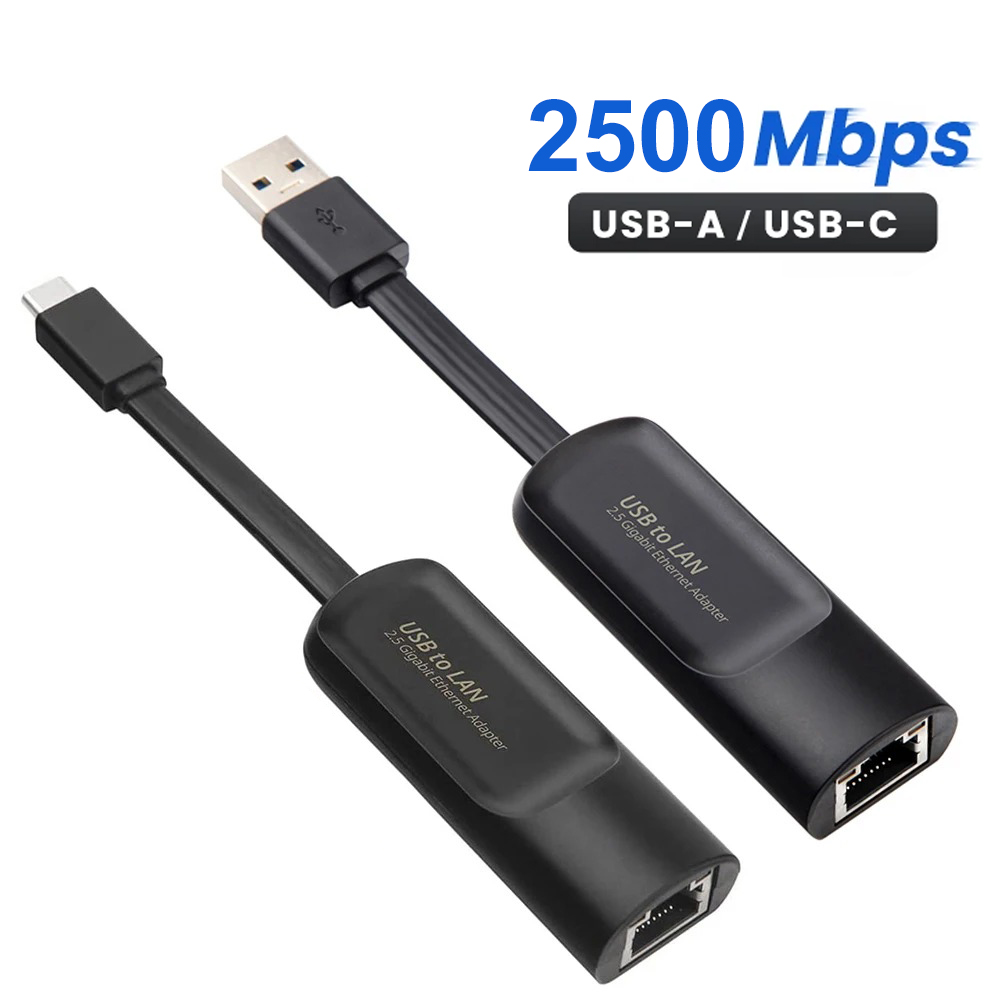 Usb C Hub Ethernet 2.5G - Kartu jaringan berkabel, 2500Mbps adaptor Ethernet