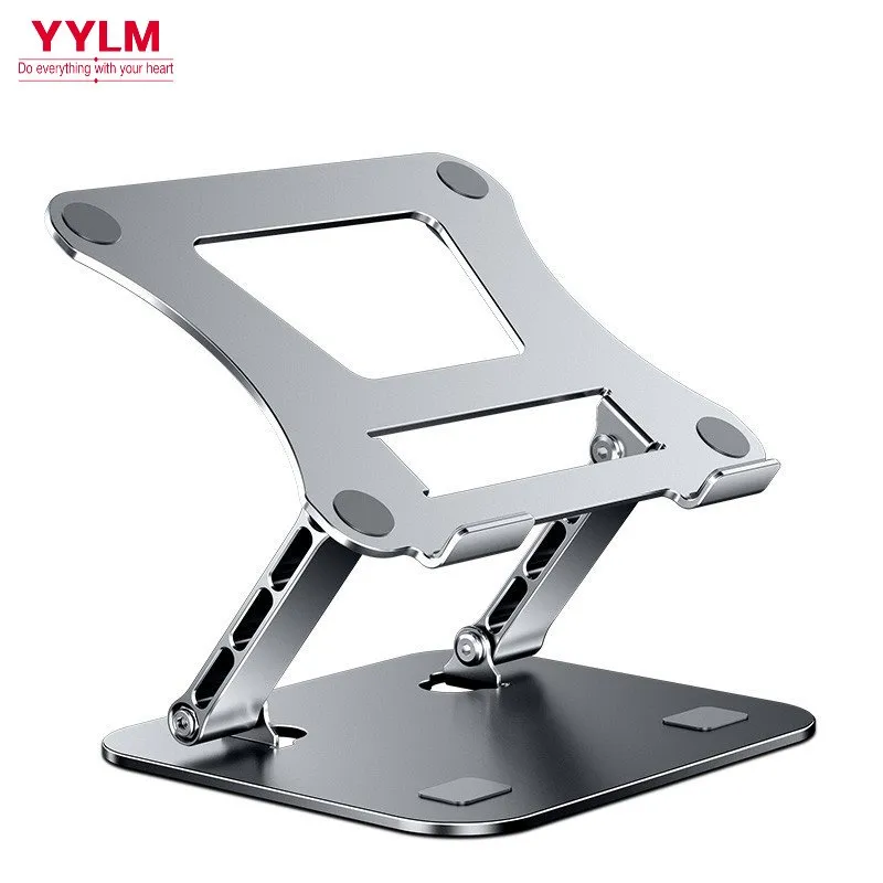 Laptop Stand Dock Aluminum - Dudukan Tablet Ponsel yang Dapat Disesuaikan,