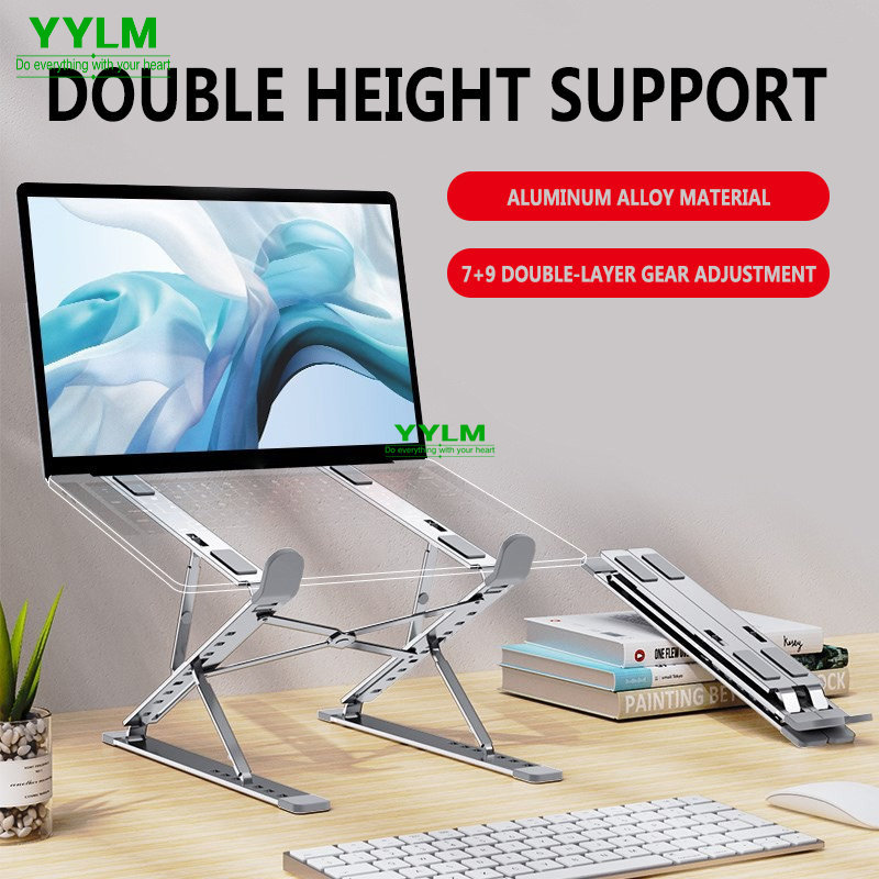 Laptop Stand Dock Aluminum - YYLM N8 dudukan Laptop aluminium, dudukan