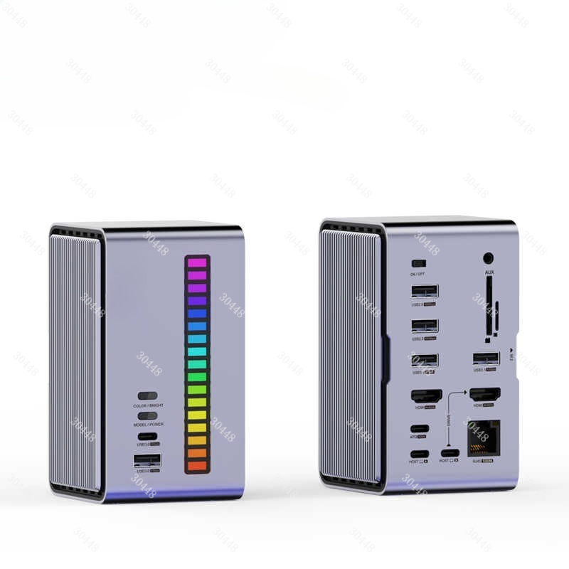 Docking Station Thunderbolt 4 - Docking Station Desktop Ekspansi Audio Enclosure