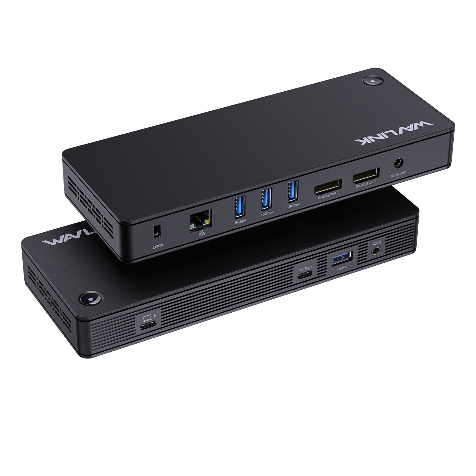 Docking Station Displaylink Dual 4K - Stasiun Docking Universal DisplayLink dengan Dua/Tiga