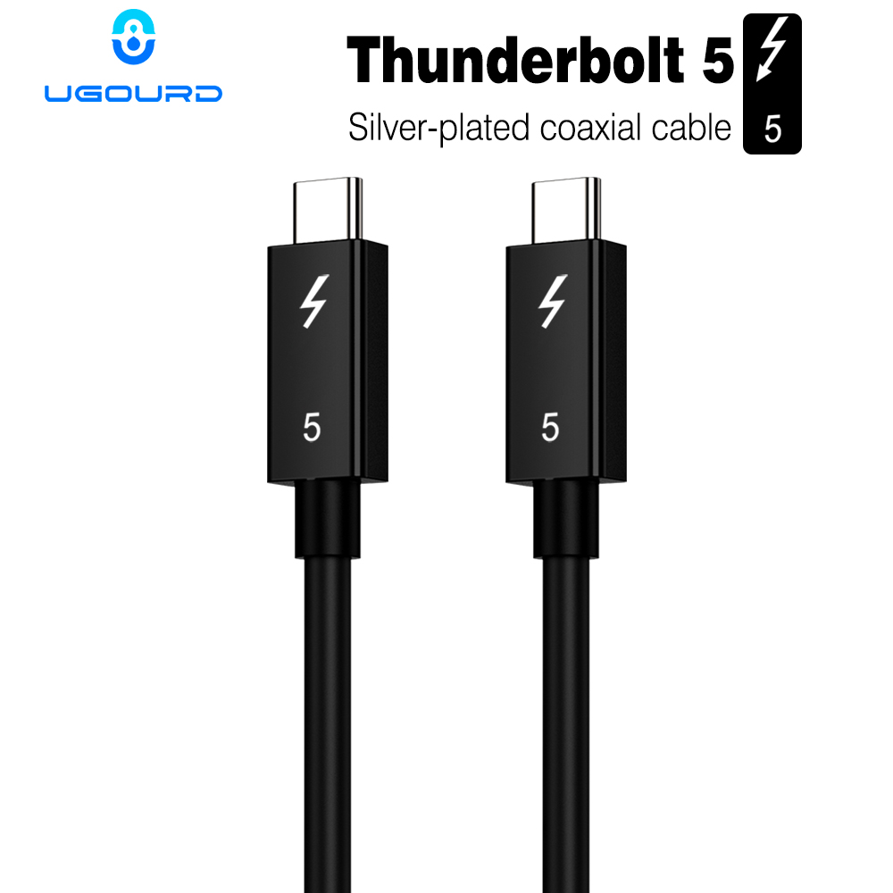 Docking Station Thunderbolt 4 - UGOURD 0.3m-2m Kabel Koaksial Tipe-C Thunderbolt5