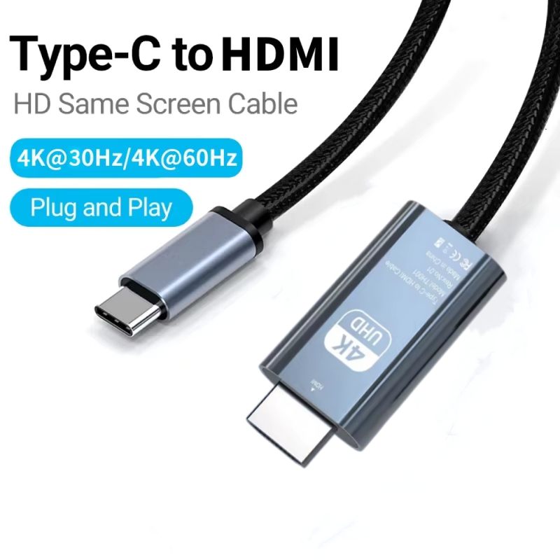 Usb C Dock Dual Hdmi 4K - Konverter adaptor USB C ke HDMI,