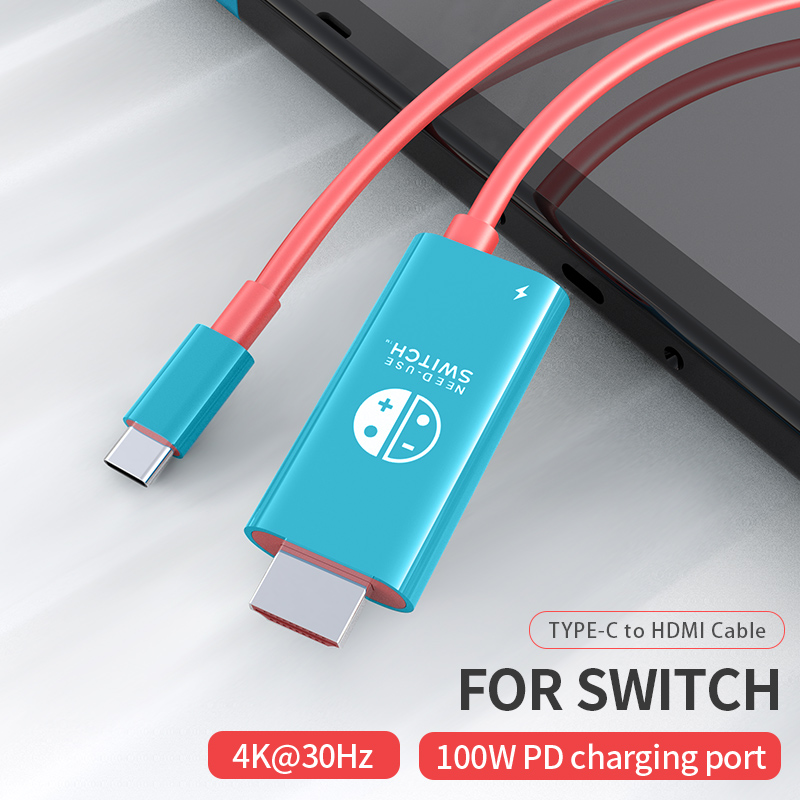 Usb C Dock With 100W Pd - Kabel USB-C ke HDMI 4K 2M,