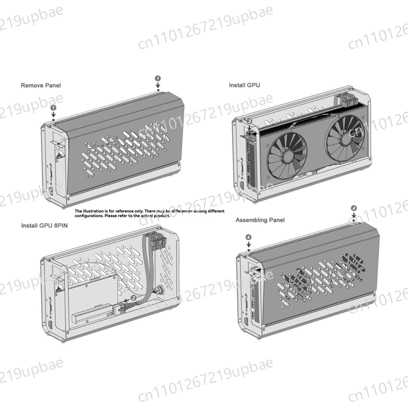 Docking Station Thunderbolt 4 - Dock GPU Th3p4gan A77P-V2 dengan Casing
