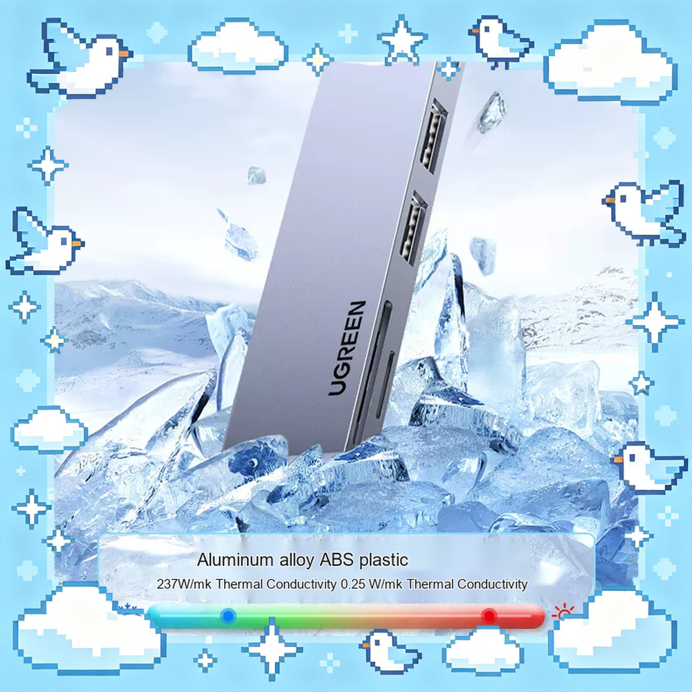 Usb C Dock With 100W Pd - UGREEN 80856 CM380 Hub USB-C 6-in-1