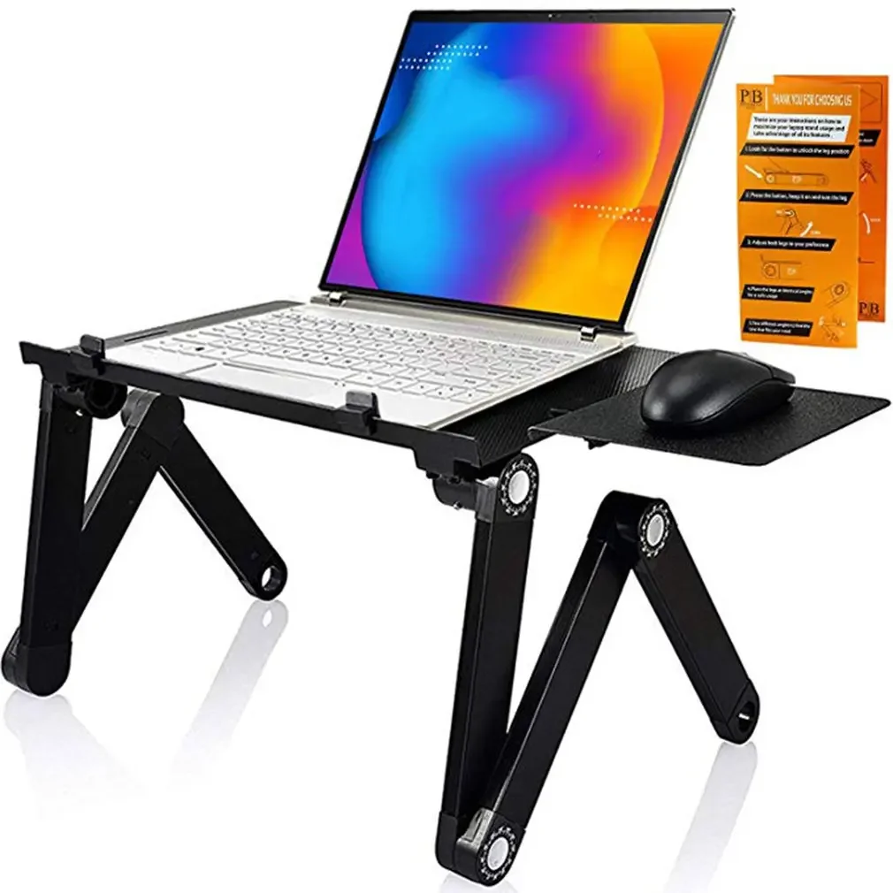 Laptop Stand Dock Aluminum - Meja Laptop Lipat dari Paduan Aluminium