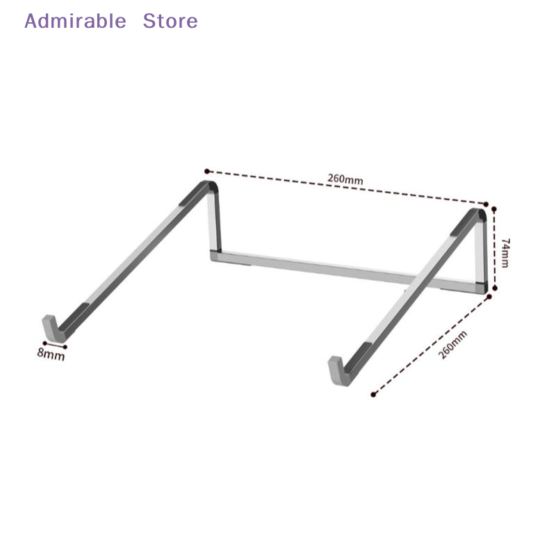 Laptop Stand Dock Aluminum - [W]Dudukan Laptop yang Dapat Disesuaikan, Dapat