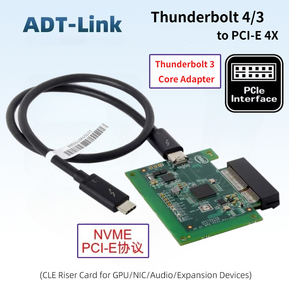 Thunderbolt Dock 3 Display - Thunderbolt 3 ke PCIE4X Board Kartu