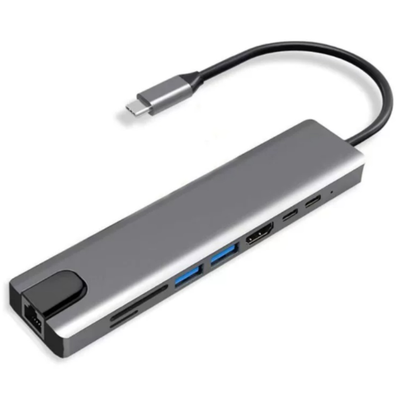Dock Ekspansi Tipe-C 8-in-1 de - Usb C Hub Sd Card Reader 4K Hdmi ulasan dan harga