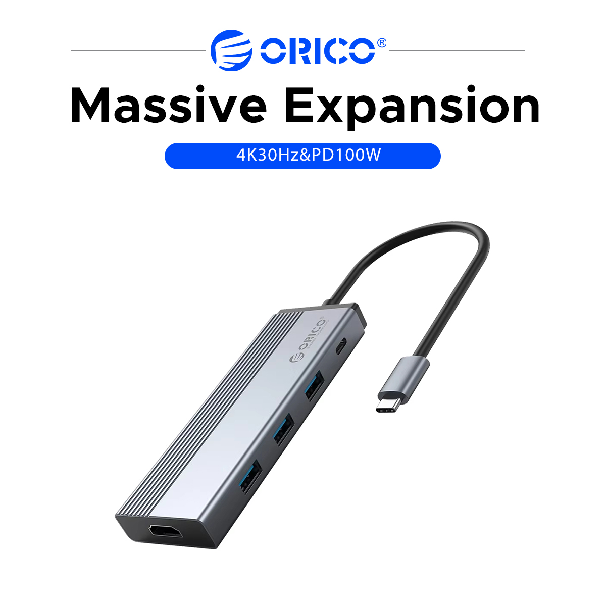 ORICO 5 In 1 USB C Hub Adaptor - Docking Station For Macbook Pro ulasan dan harga