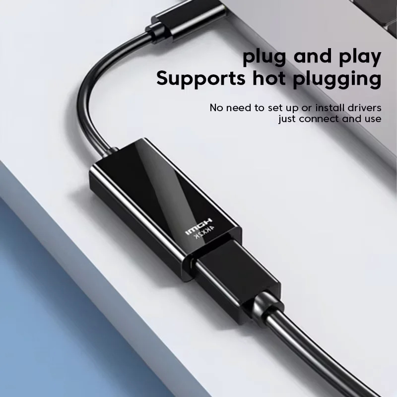 Kabel KEBIDU Tipe C ke HDTV, K - Usb C Dock Dual Hdmi 4K ulasan dan harga