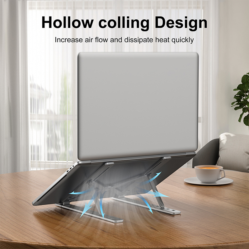 Penyangga Laptop Lipat, Terbua - Laptop Stand Dock Aluminum ulasan dan harga