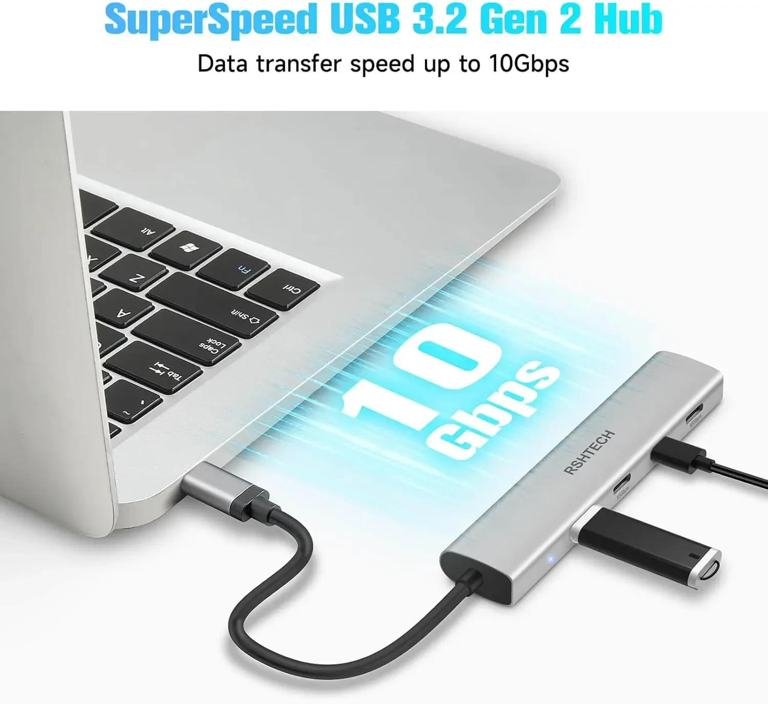 RSHTECH USB C Hub USB 3.2 Hub  - Docking Station Thunderbolt 4 ulasan dan harga