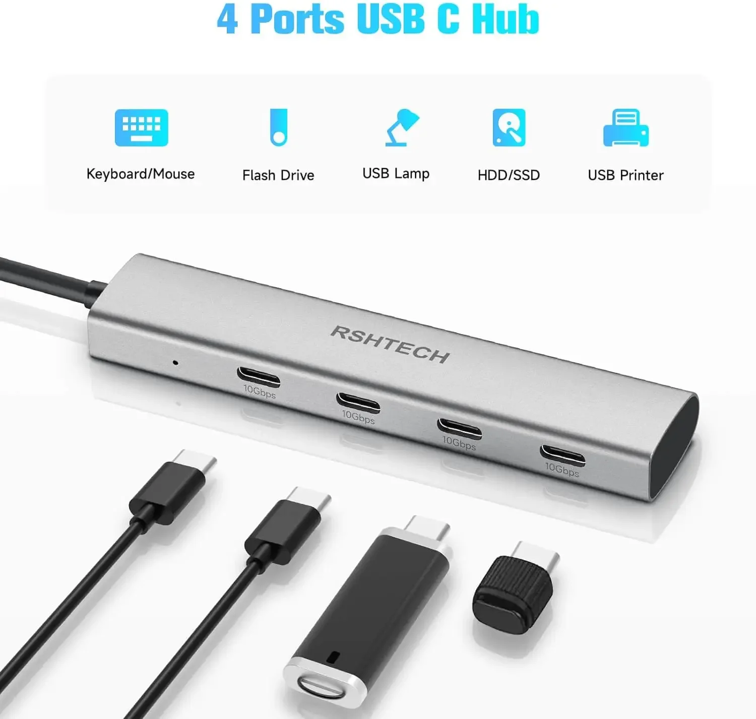RSHTECH USB C Hub USB 3.2 Hub  - Docking Station Thunderbolt 4 ulasan dan harga