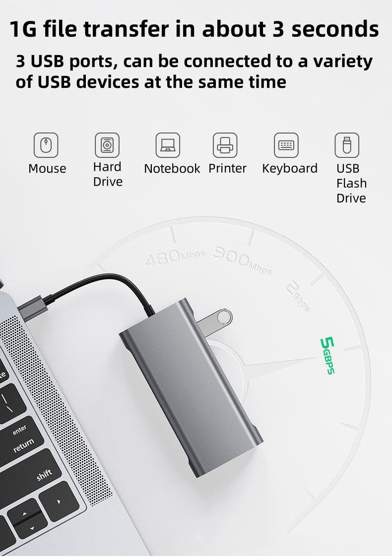 USB HUB USB Type C HUB Adaptor - Usb C Dock With 100W Pd ulasan dan harga