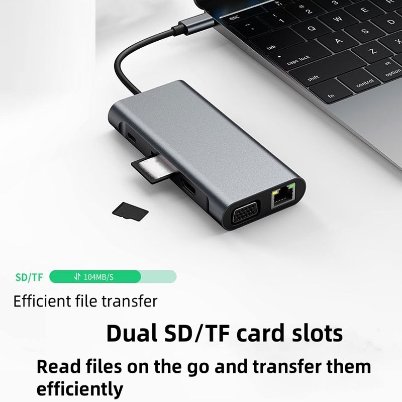 USB HUB USB Type C HUB Adaptor - Usb C Dock With 100W Pd ulasan dan harga