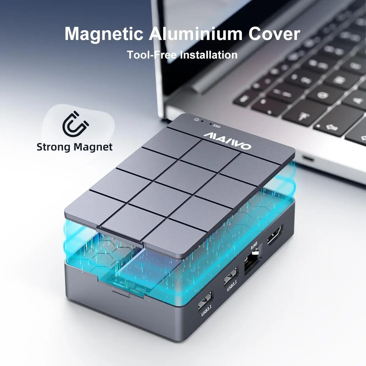 MAIWO M.2 NVME SATA SSD Enclos - Usb C Hub With M.2 Nvme Slot ulasan dan harga