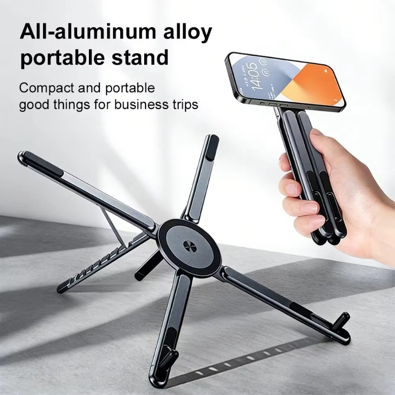 Penyangga Ponsel Magnetik Port - Laptop Stand Dock Aluminum ulasan dan harga