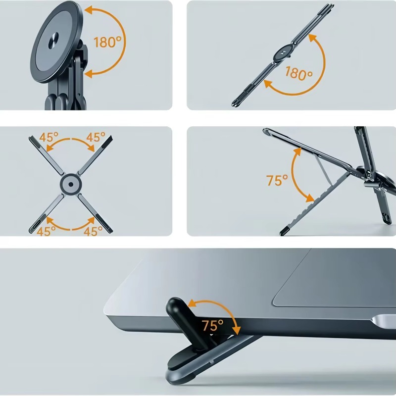 Penyangga Ponsel Magnetik Port - Laptop Stand Dock Aluminum ulasan dan harga