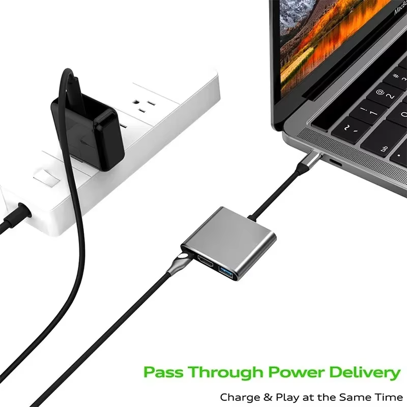KEBIDUMEI 3-in-1 USB C Hub USB - Usb C Dock Dual Hdmi 4K ulasan dan harga