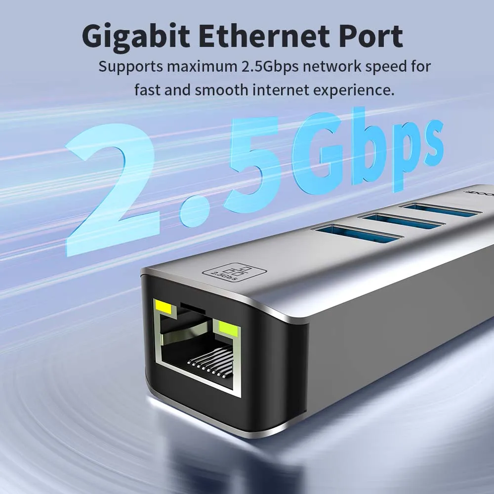 4 in 1, 2500Mbps, USB 3.0, Tip - Usb C Hub Ethernet 2.5G ulasan dan harga