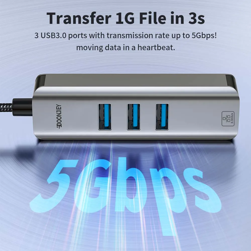4 in 1, 2500Mbps, USB 3.0, Tip - Usb C Hub Ethernet 2.5G ulasan dan harga