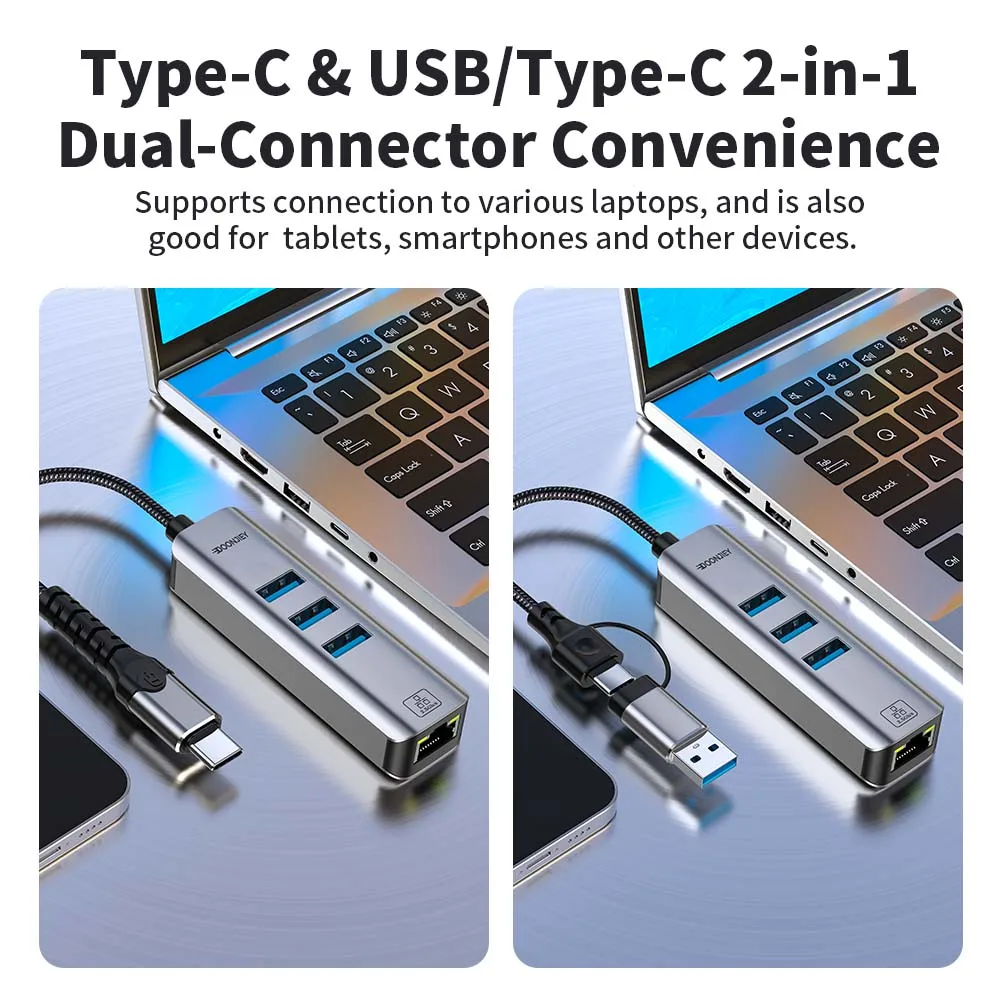 4 in 1, 2500Mbps, USB 3.0, Tip - Usb C Hub Ethernet 2.5G ulasan dan harga