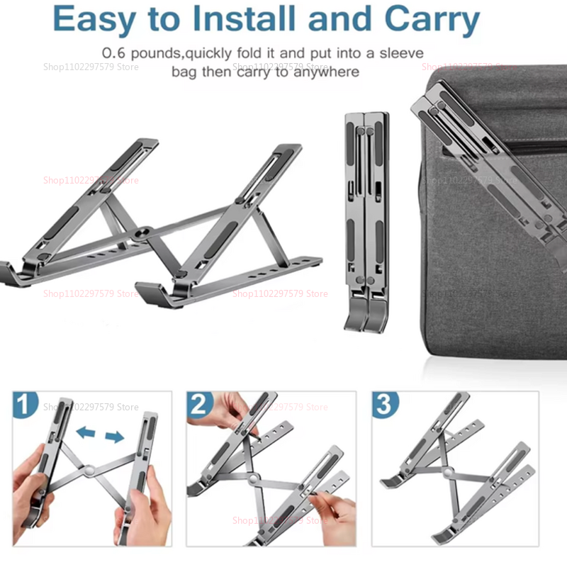 Dudukan Laptop Portabel yang D - Laptop Stand Dock Aluminum ulasan dan harga