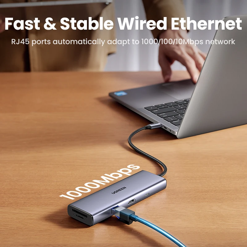 UGREEN USB C HUB 4K60Hz Adapto - Docking Station For Macbook Pro ulasan dan harga