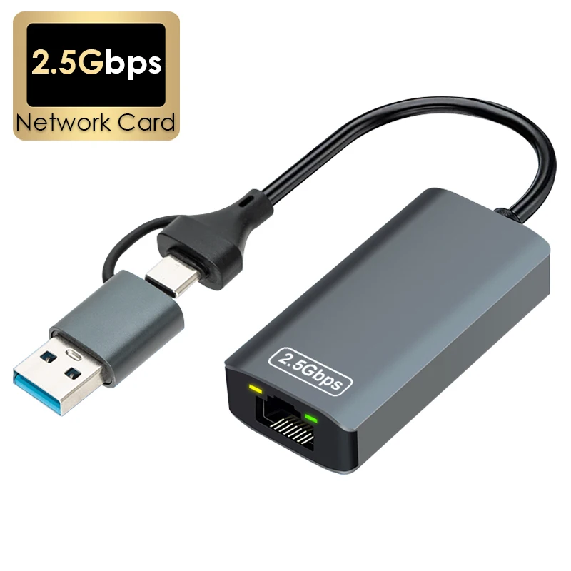 2500Mbps USB 3.0/Tipe C Ke RJ4 - Usb C Hub Ethernet 2.5G ulasan dan harga