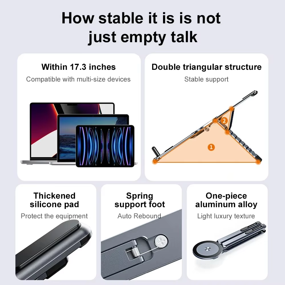 Penyangga Laptop dari Paduan A - Laptop Stand Dock Aluminum ulasan dan harga