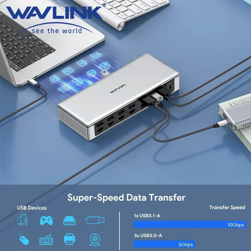 AvaCoreWAVLINK DisplayLink USB - Docking Station Displaylink Dual 4K ulasan dan harga