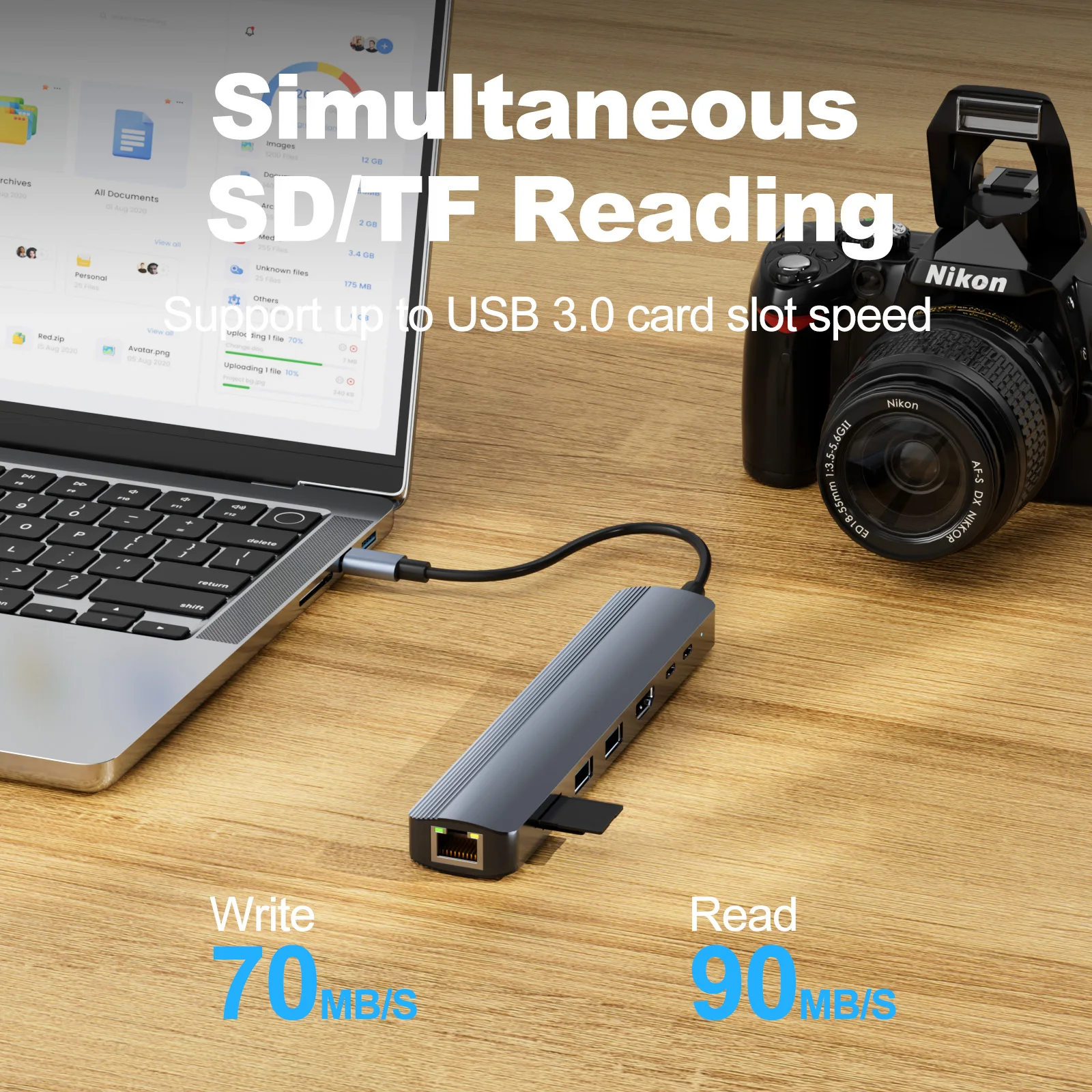 Hub USB C 8 In 1 dengan 4K 60H - Usb C Hub Sd Card Reader 4K Hdmi ulasan dan harga