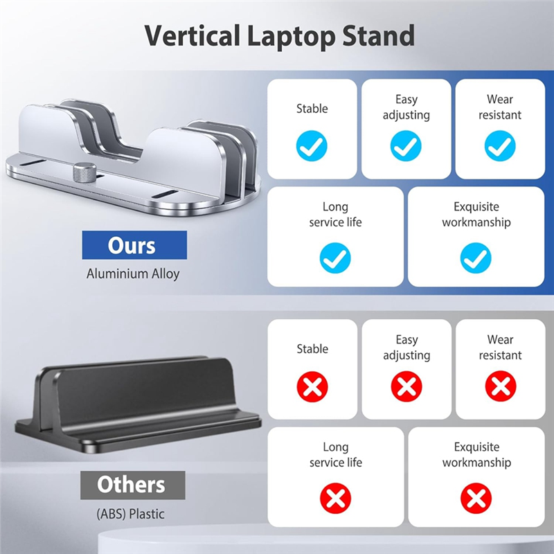 Dudukan Laptop Superior-Vertik - Laptop Stand Dock Aluminum ulasan dan harga
