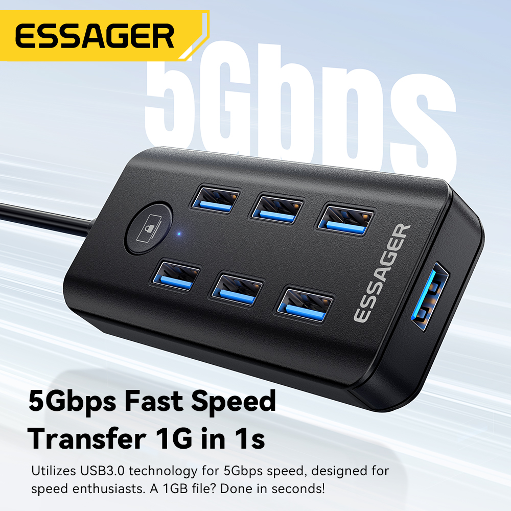 Essager 7-In-1 USB 3.0 Hub Mul - Docking Station For Macbook Pro ulasan dan harga