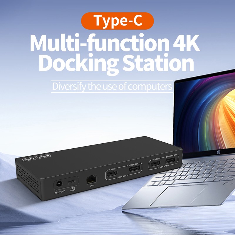 EE1 14-In-1 Displaylink MST Mu - Docking Station Displaylink Dual 4K ulasan dan harga
