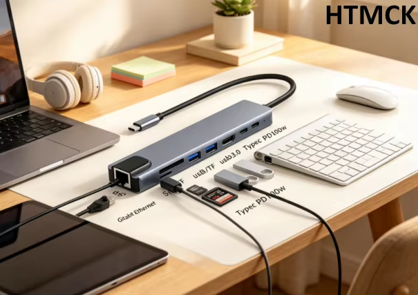 USB C Hub 8In1 7in2 7in1 Tipe  - Usb C Hub Sd Card Reader 4K Hdmi ulasan dan harga