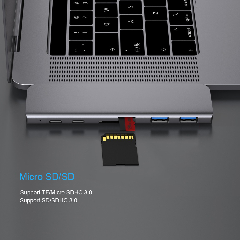 Adaptor USB tipe-c, Hub ke HDM - Usb C Hub Sd Card Reader 4K Hdmi ulasan dan harga