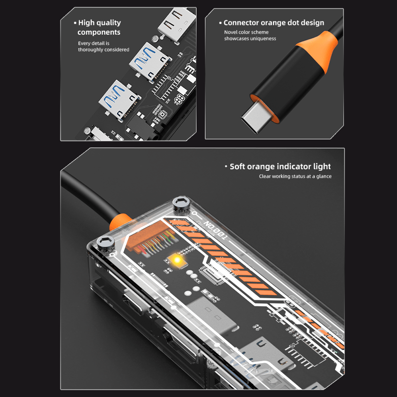Hub USB-C 6-in-1 untuk MacBook - Docking Station For Macbook Pro ulasan dan harga