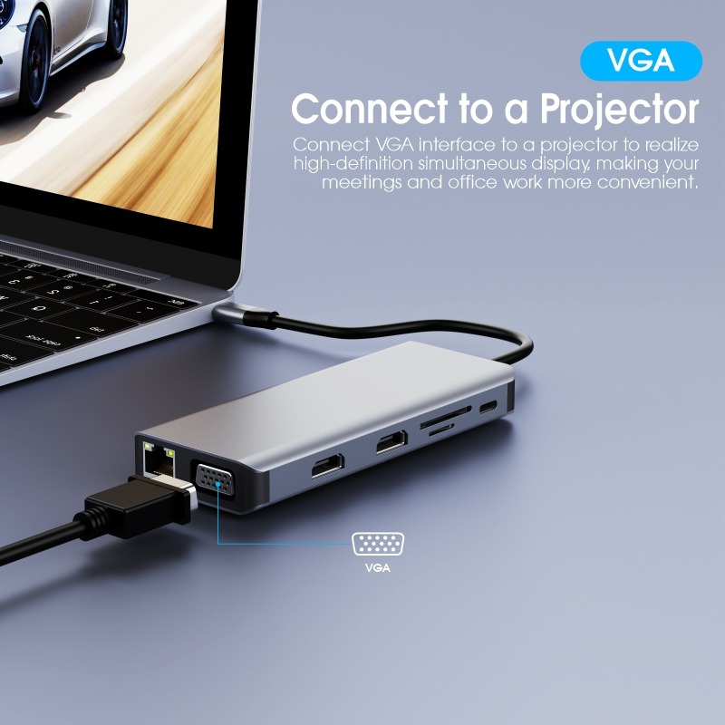 12 in 1 USB C Multiport Dock S - Usb C Hub 12 In 1 Triple Display ulasan dan harga