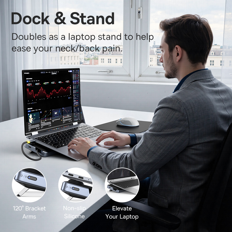 Baseus EH3 12-In-1 USB C Hub H - Laptop Stand Dock Aluminum ulasan dan harga