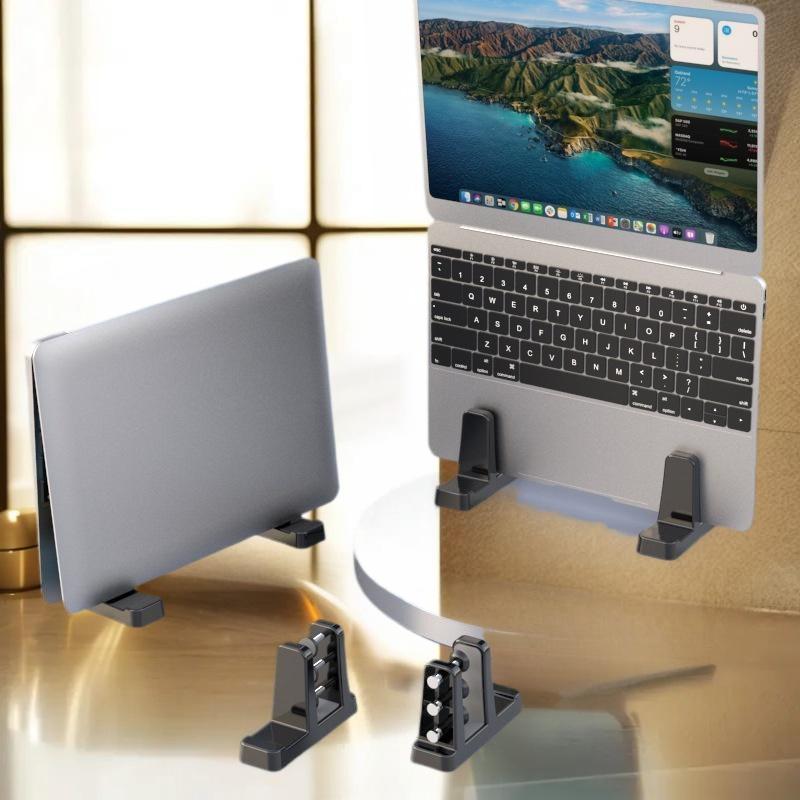 2 Buah Penyangga Laptop Vertik - Laptop Stand Dock Aluminum ulasan dan harga