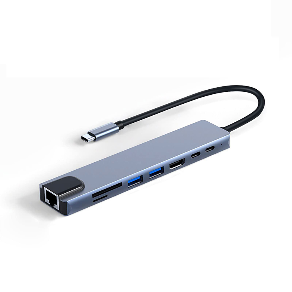 Hub USB C 8-in-1, HDMI 4K@30Hz - Usb C Hub Sd Card Reader 4K Hdmi ulasan dan harga