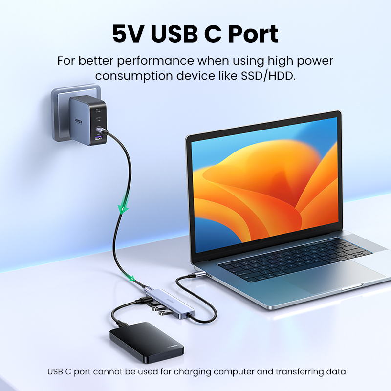 UGREEN USB C Hub 4 Port USB Ti - Docking Station For Macbook Pro ulasan dan harga