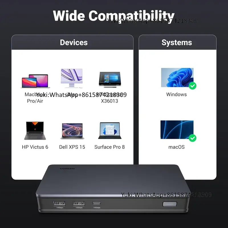 CM615 Revodok Pro 209 9 in 1 U - Docking Station Displaylink Dual 4K ulasan dan harga
