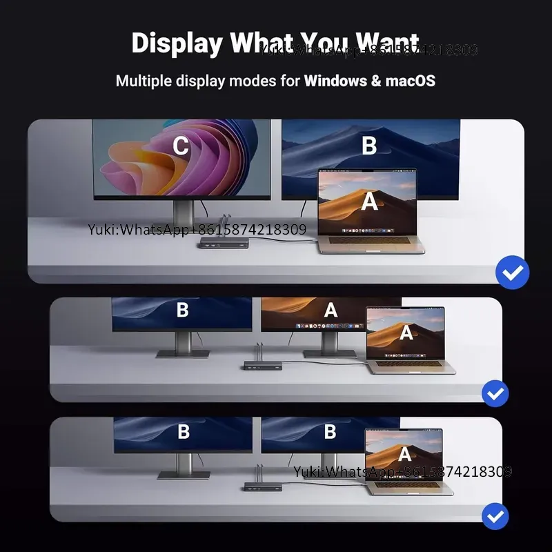 CM615 Revodok Pro 209 9 in 1 U - Docking Station Displaylink Dual 4K ulasan dan harga